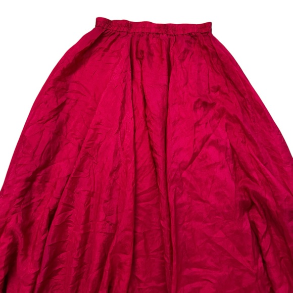 Vintage The Limited 100% Silk Maxi Skirt Flowy 90s Y2K Boho Western Size Small - Picture 5 of 6